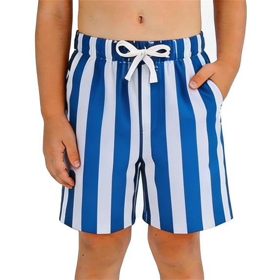 Boys Two Tone Print Athletic Shorts for Everyday Casual Outdoor Activities Lightweight Summer Bottoms