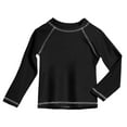 thumbnail image 1 of Made in USA Boys UPF 50+ Long Sleeve Rashguard | Black, 1 of 5