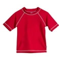 thumbnail image 1 of Made in USA Boys UPF 50+ Short Sleeve Rashguard | Red, 1 of 5