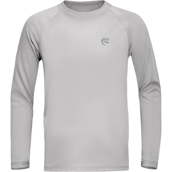 Boys UPF 50  Swim Shirt Long Sleeve, Pack UV Sun Protection Rash Guard, Youth Kids SPF Water Shirts for Beach Surf