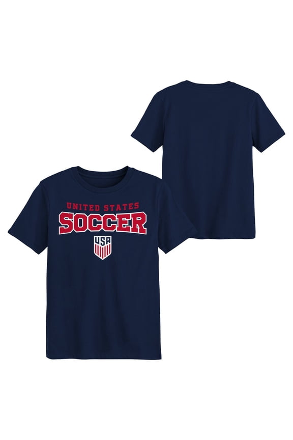 United States Men's National Team USMNT USA Youth Navy Arch-Over Logo Tee