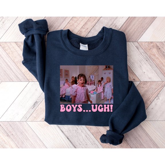 Boys Ugh Sweatshirt, Valentines Day Tee, Retro Galentine, Anti Valentine Shirt, Take Me Back To The 90's Shirt, Girls Ugh! Sweatshirt All Size S-5Xl