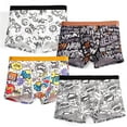 thumbnail image 1 of Boys Underwear, 4 Pack Kids Boxer Shorts Boys Youth Soft Cooling Boxers 8-14 Years, 1 of 5