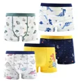 thumbnail image 1 of Boys Underwear 5 Pack, Toddler Boxer Briefs Soft Cotton Breathable Kids 2-8 Years Shorts Boxer Dinosaur Animals Set, 1 of 5