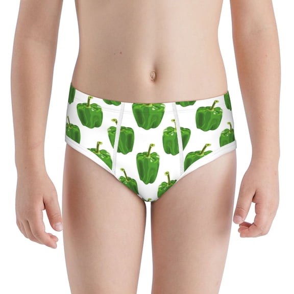 Boys Underwear - Bell Pepper Pattern cute Soft Cotton Boys Briefs Lightweight Stretch Underwear Briefs