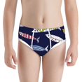 thumbnail image 1 of Boys Underwear - Boho style fish Cotton Breathable Comfort Boy's Underwear Briefs, Soft Stretch Cute Underwear Panties for Teen Boys and Toddlers, 1 of 7