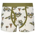 thumbnail image 1 of Boys Underwear - Boys Cartoon Underwear Cotton Boxer Briefs Fun Print Designs Comfortable Stretch Fit - Boys Boxer Briefs,Color:Mint Green,Size:8-9year, 1 of 2