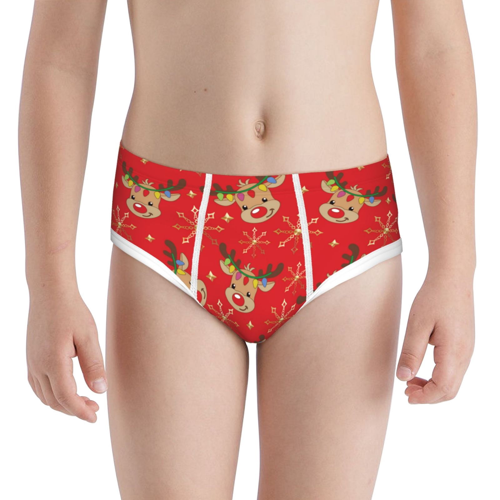 Boys Underwear - Christmas With Cute Deer 100% Cotton Toddler Underwear ...