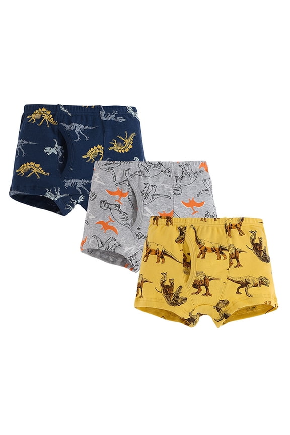 Boys Underwear Kids Toddler Baby Cute Cartoon Briefs Shorts Pants Cotton Underwear Trunks 3Pcs 4 Years-5 Years