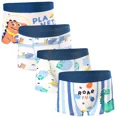thumbnail image 1 of Boys Underwear, Toddler Kids Boxer Briefs 4 Pack Soft Cotton Dinosaur Boys Underwear 2-8 Years, 1 of 5