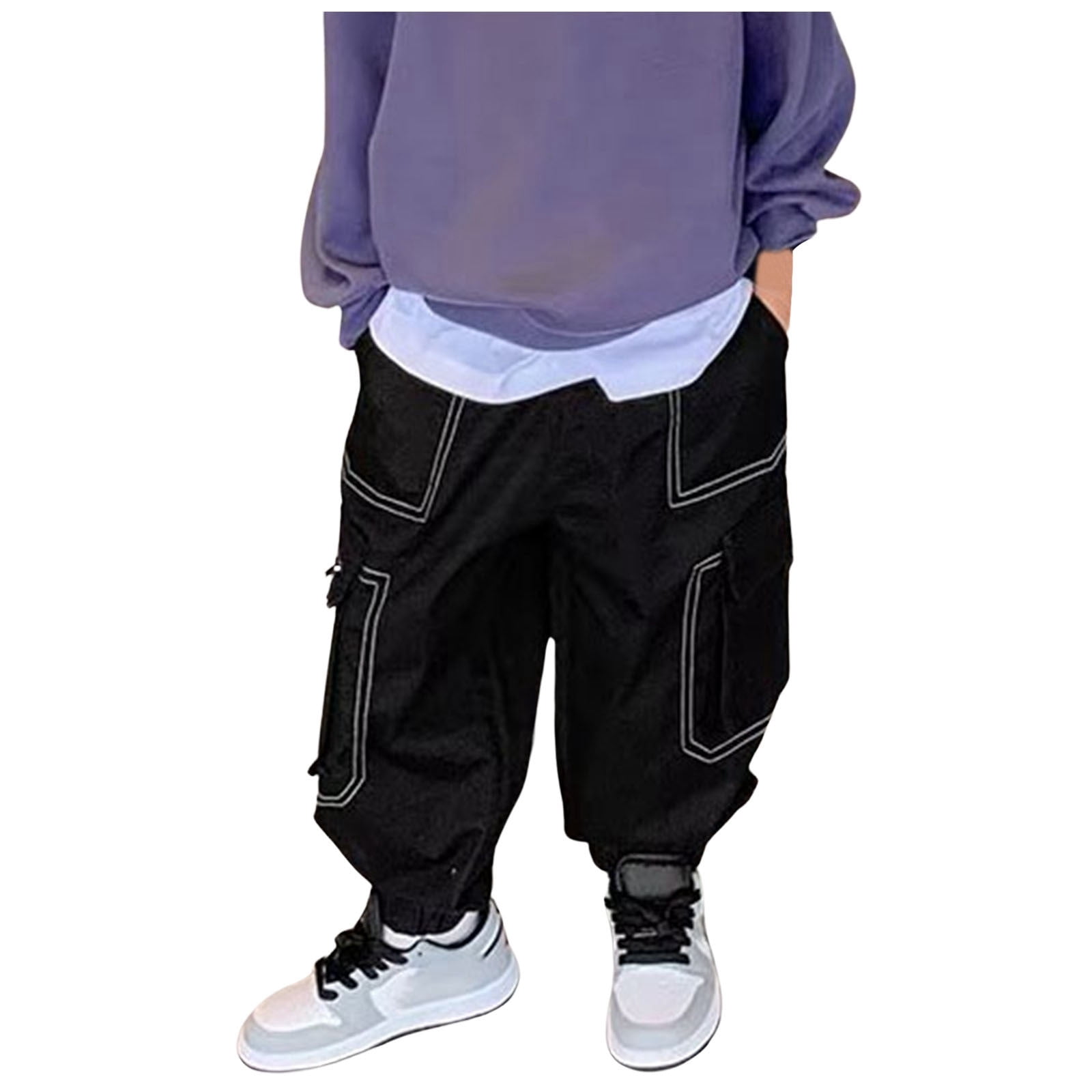 Boys Uniform Pants Boys Camo Cargo Pants Kids Uniform Joggers