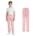 thumbnail image 1 of Boys Uniform Pants Pull On Chino Pants with Pockets Straight Pants Kids Pink Pants Boys Back To School Clothes for Boys Kids Boys Pants Size 9-10 Years, 1 of 8