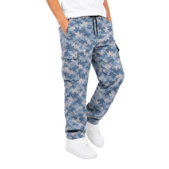 Boys Uniform Pants Pull On Cargo Pants With Multiple Pockets Boys School Clothes