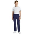 thumbnail image 1 of Boys Uniform Pants Straight Pants with Pockets Pull On Pants Stretch Pants Navy Blue School Pants for Boys Back to School Clothes for Boys Teen Preppy Clothes 13-14 Years, 1 of 6