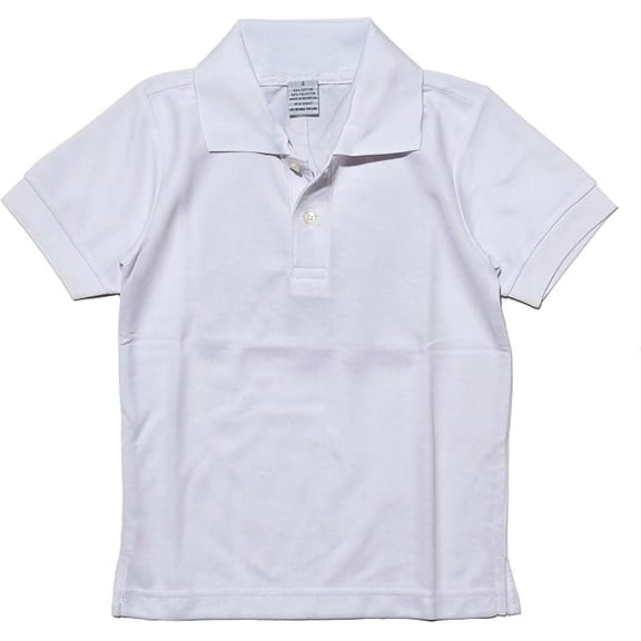 Boys Uniform Short Sleeve Pique Polo Shirt, Sizes Kids 4-7 Boys 8-14