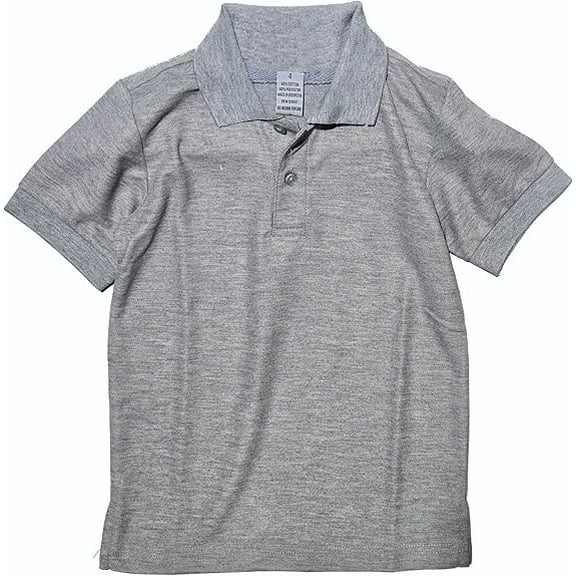 Boys Uniform Short Sleeve Pique Polo Shirt, Sizes Kids 4-7 Boys 8-14