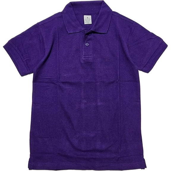 Boys Uniform Short Sleeve Pique Polo Shirt, Sizes Kids 4-7 Boys 8-14