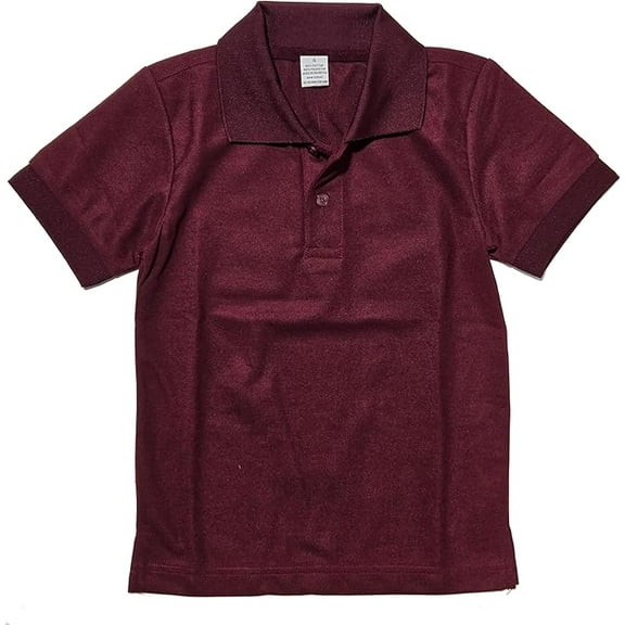 Boys Uniform Short Sleeve Pique Polo Shirt, Sizes Kids 4-7 Boys 8-14