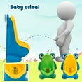 thumbnail image 1 of Boys Urinal Under 5 ! Yannianjz Hang Type Frog Shape Urinal for Boys Toilet Training Bathroom Kids Potty Helper with Brush Removable Urinal for Children, 1 of 9