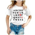 thumbnail image 1 of Boys Valentine Shirts Short Sleeve Graphic Tshirts Crewneck Casual Pullover Top Girls Shirts Size 8-9 Years, 1 of 4