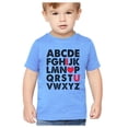 thumbnail image 1 of Kids Valentine's Day Alphabet ABC I Love You Toddler Adorable T-Shirt Gift, 1 of 7