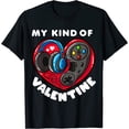thumbnail image 1 of Boys Valentines Day Gamer Gift - Funny Game Lover Men Women T-Shirt Black Tee, 1 of 3