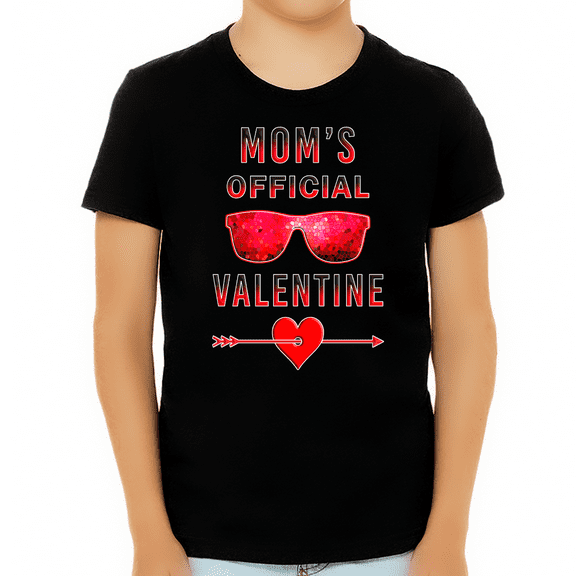 Boys Valentines Day Shirt - Boys Valentine Shirt - Boy Valentines Day Outfit - Mom's Official Valentine