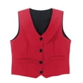 thumbnail image 1 of Boys Vest For Kids Formal Casual Wear School Sleeveless Jacket Childrens Toddler Boy Black Waistcoat, 1 of 5