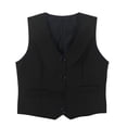 thumbnail image 1 of Boys Vest For Kids Formal Casual Wear School Sleeveless Jacket Childrens Toddler Boy Black Waistcoat, 1 of 8