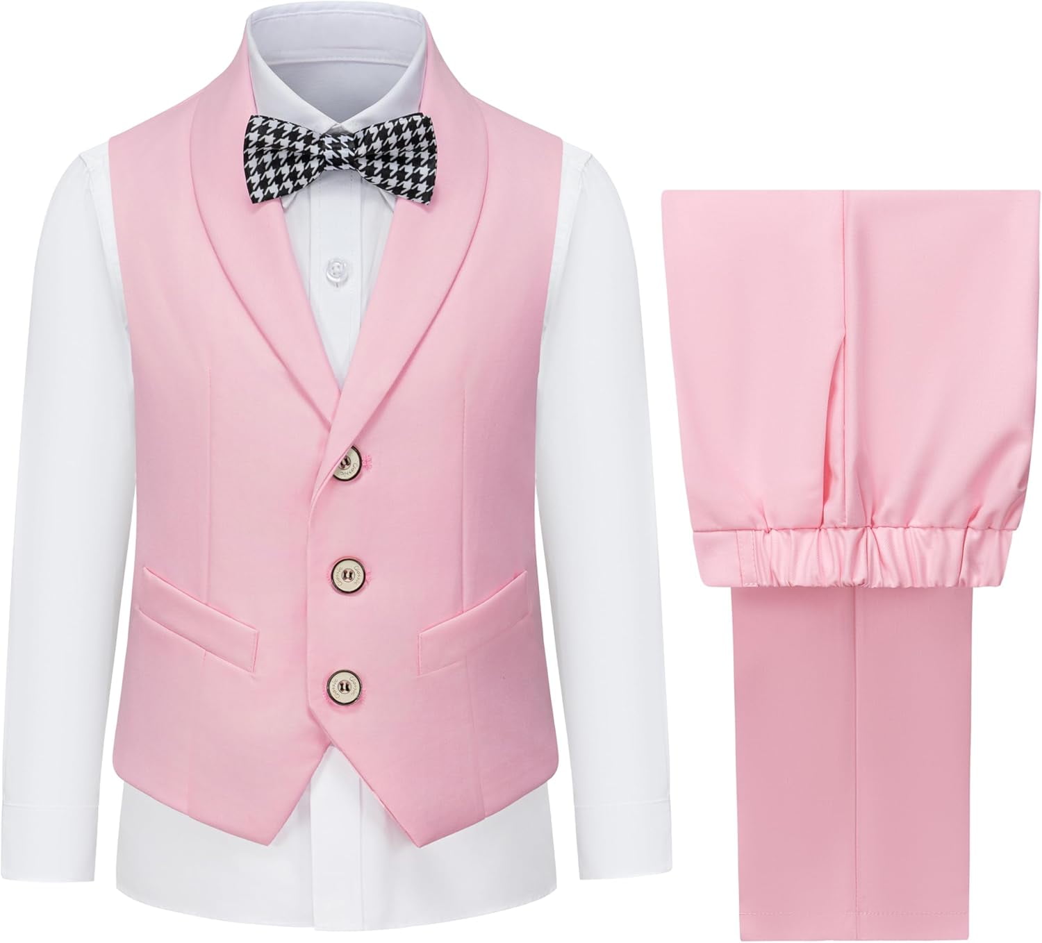 Boys Suit Birthday Suit Buttoned Vest Straight Pants