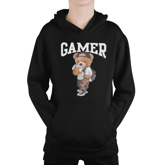 Brooklyn Vertical Boys Sweatshirt Video Gamer Hoodie Gaming Print Pullover with Pockets Fleece S-Xl