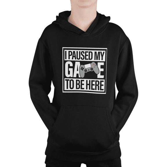 Brooklyn Vertical Boys Sweatshirt Video Gamer Hoodie Gaming Print Pullover with Pockets Fleece L-Xl