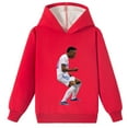 Boys Vinicius Junior Brushed Pullover Hoodies Kids Cotton Sweatshirt with a Hood for Winter Warm