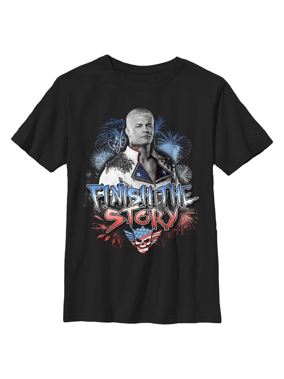 Boys WWE Cody Rhodes Finish the Story T Shirt