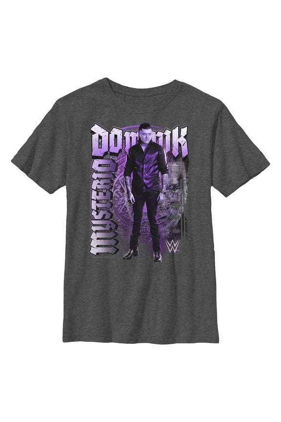 Boys WWE Dominik Mysterio Purple Art T Shirt