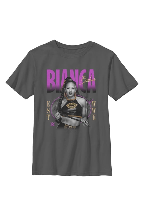 Boys WWE Gold Bianca Belair T Shirt