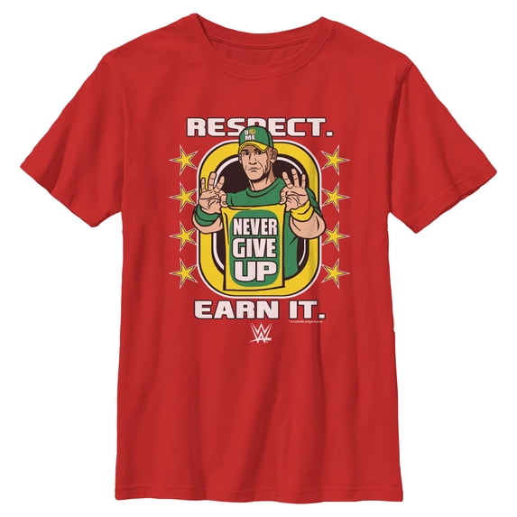 Boys WWE John Cena Respect Earn It T Shirt
