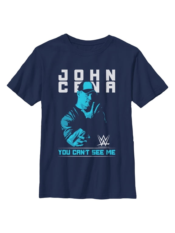 Boys WWE John Cena You Can't See Me Blue T Shirt