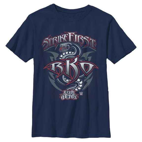 Boys WWE Randy Orton Strike First RKO T Shirt