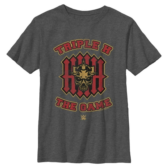 Boys WWE Triple H The Game Logo T Shirt