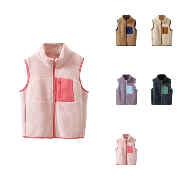 Boys Warm Padded Vest, Soft Thermal Insulation, Cozy Winter Sleeveless Jacket with Detachable Hood, Lightweight Windproof for Outdoor Play 5-12T