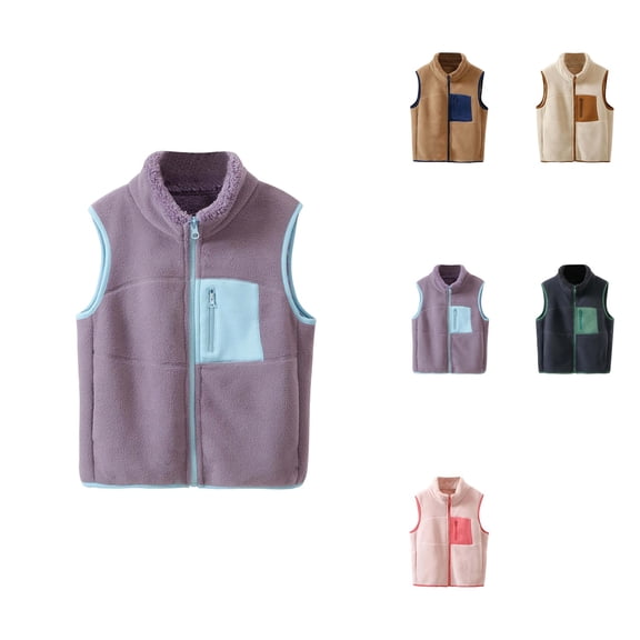 Boys Warm Padded Vest, Soft Thermal Insulation, Cozy Winter Sleeveless Jacket with Detachable Hood, Lightweight Windproof for Outdoor Play 5-12T