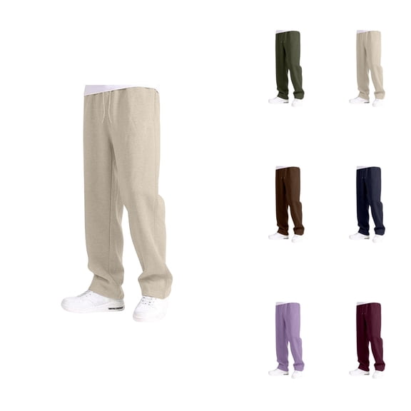 Boys Wide Leg Joggers – Elastic Waist Drawstring Loose Fit Sweatpants with Pockets, Comfortable Baggy Athletic Pants for Daily Wear (5-16Y)