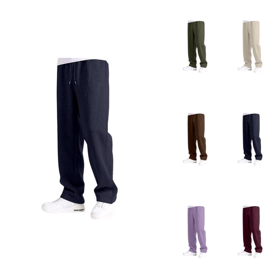 Boys Wide Leg Joggers – Elastic Waist Drawstring Loose Fit Sweatpants with Pockets, Comfortable Baggy Athletic Pants for Daily Wear (5-16Y)