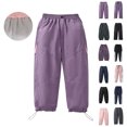 thumbnail image 1 of Boys Windproof Waterproof Pants Boys Hiking Pants Warm Lined Winter Pants Boys Snow Pants Size 2-13 Years, 1 of 9