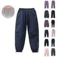 thumbnail image 1 of Boys Windproof Waterproof Pants Boys Hiking Pants Warm Lined Winter Pants Kids Ski Pants Size 2-13 Years, 1 of 8