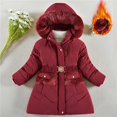 thumbnail image 1 of Boys Winter Coat,Boys Puffer Jacket Mid-Length with Trim Hood Windproof Warm Lined Jackets Coats Boys Coats Size 8-9 Years, 1 of 3