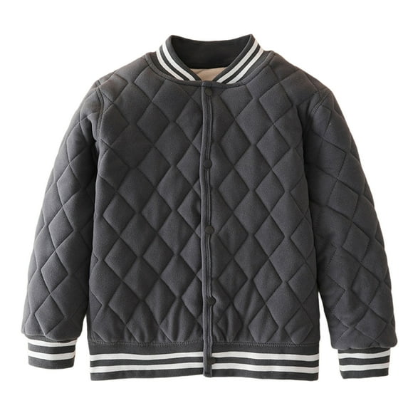 Boys Insulated Quilted Jacket Warm Winter Coat Comfortable Stylish Outerwear For School Play And Daily Use