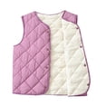 thumbnail image 1 of Boys Winter Coat Size 6-8T Winter Solid Sleeveless Vest Outer Comfortabl Breathable Lightweight Daily Purple Baby Coat, 1 of 4