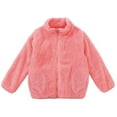 thumbnail image 1 of Boys Winter Coat Turtleneck Zip Up Thermal-Lined Soild Color Print Girls Jackets with Pockets(11 Years 160,Hot Pink), 1 of 4